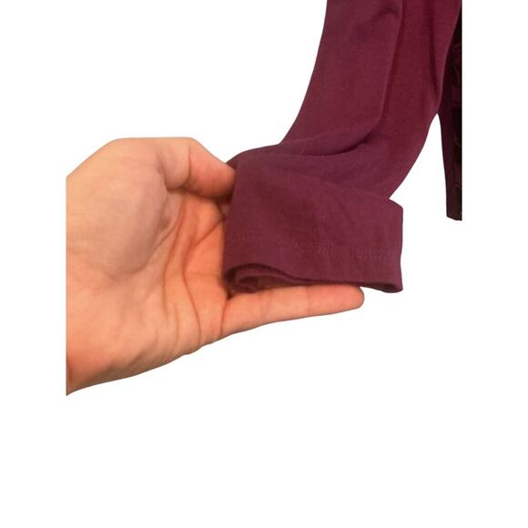 Boden Womens Top Size US 14 L XL Purple Sheer Overlay Shirt Business Casual Work - Picture 6 of 9